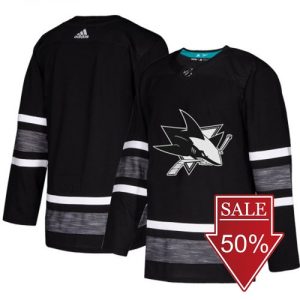 San Jose Sharks Trikot Schwarz Blank 2019 NHL All-Star Game Parley